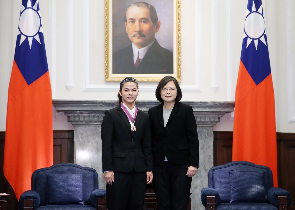 連2屆奧運奪金　許淑淨獲四等景星勳章