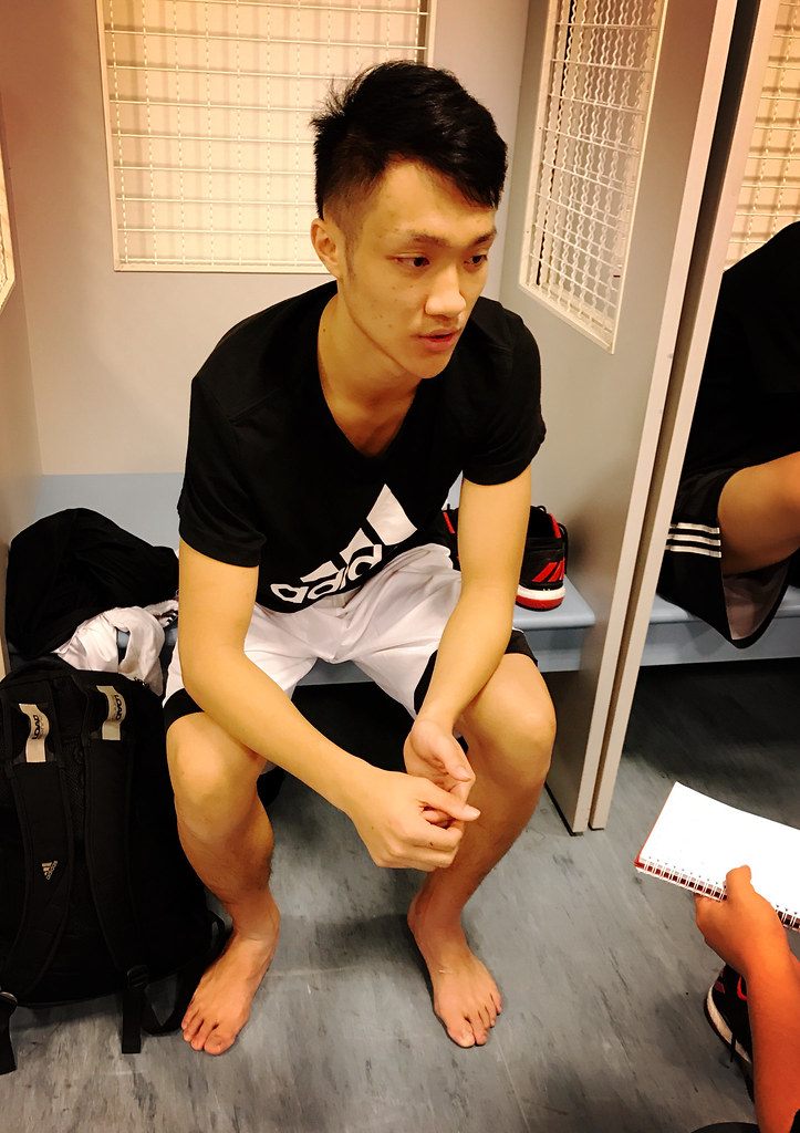 陳建鴻拚轉型　和後衛練球拚速度