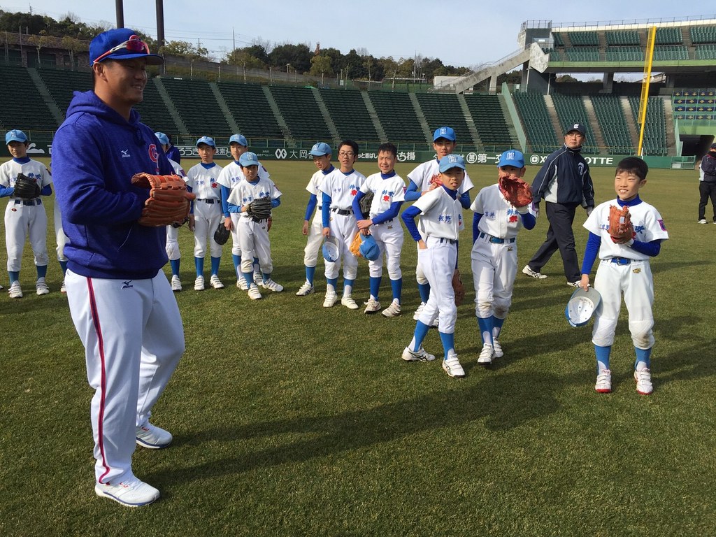 中華隊神戶移地訓練　5球員參與棒球教室教學
