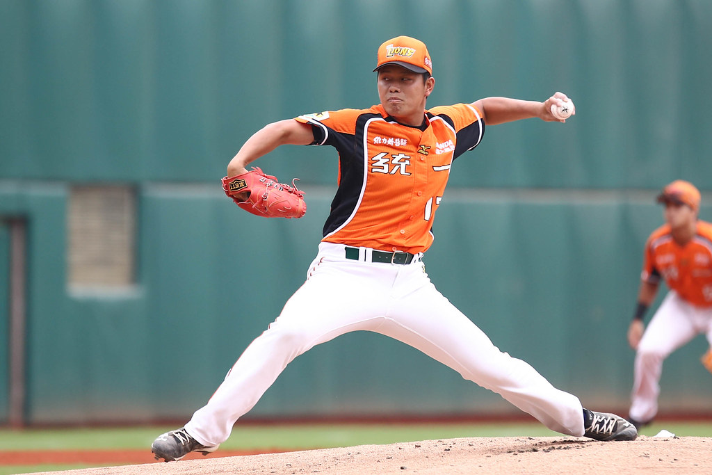 林子崴6局8K　統一獅咬傷中信