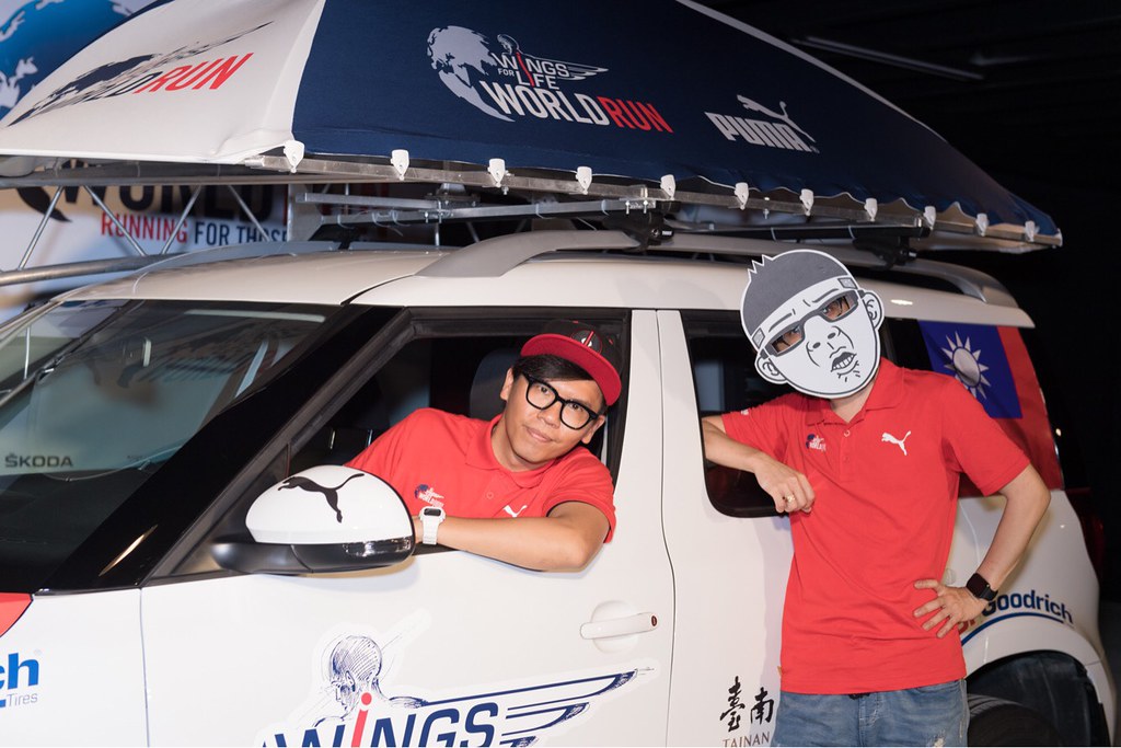 Wings For Life全球路跑　插畫家Duncan駕駛終結者號