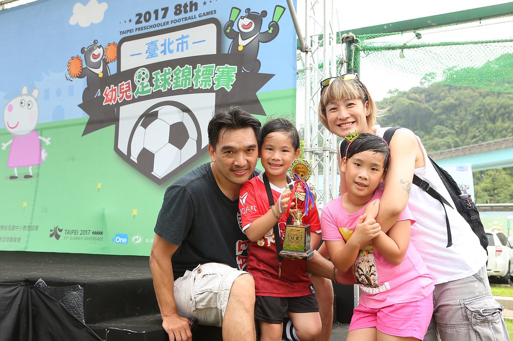 台北市幼兒足球錦標賽　楊志豪全家動員