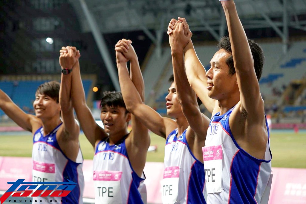 男子400接力　中華隊摘銅