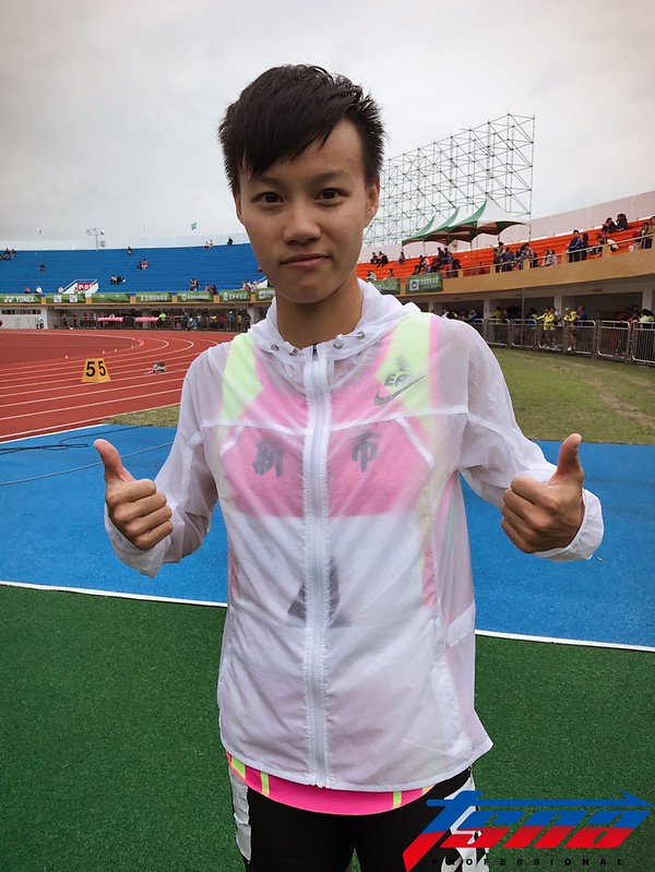 力拚自我突破　陳昭郡跑出全國新紀錄