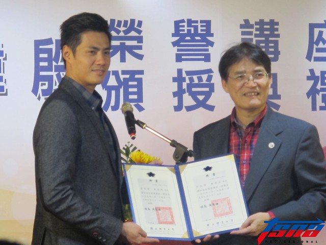 陳偉殷任國體榮譽講座　盼給予學弟幫助