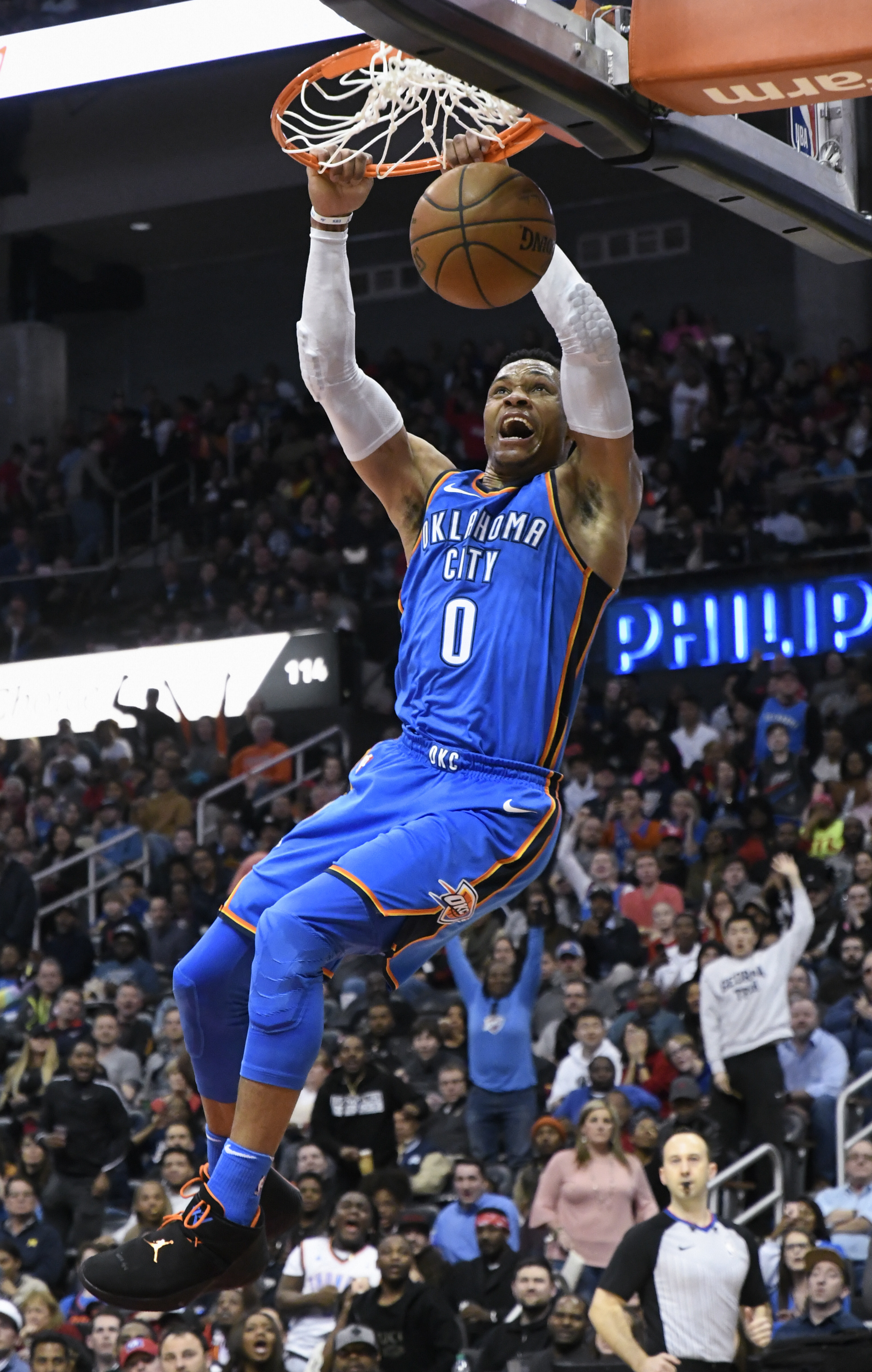 生涯百次大三元　Westbrook成史上第4人