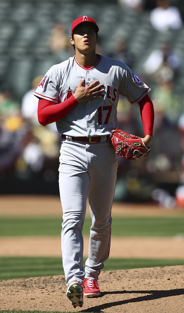 大谷初登板好投　大聯盟生涯首勝到手