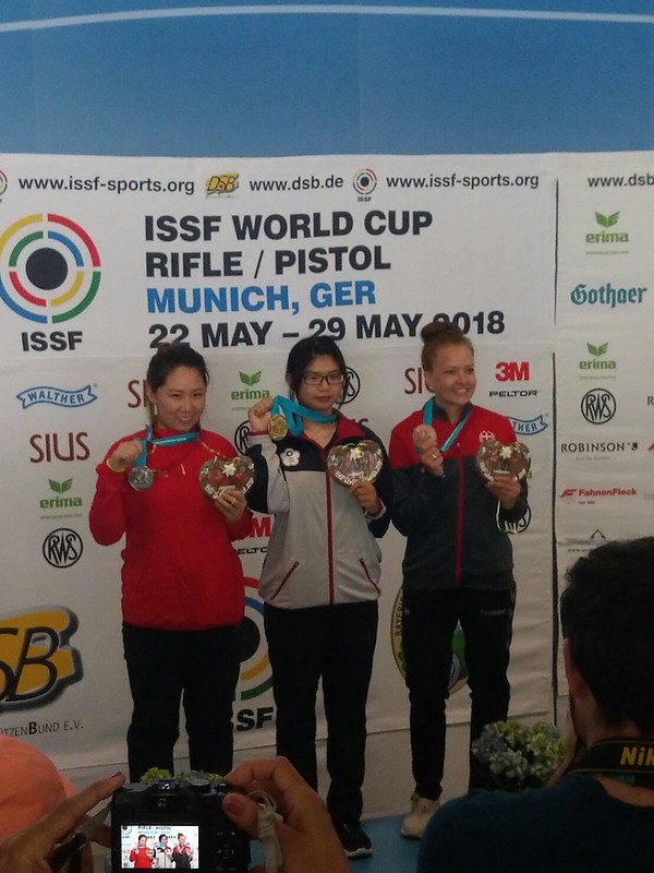 台灣第一次　林穎欣勇奪幕尼黑世界盃女子空氣步槍金牌！