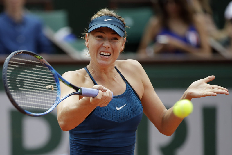 Sharapova禁賽後首次大滿貫　遺憾輸球但以健康為重