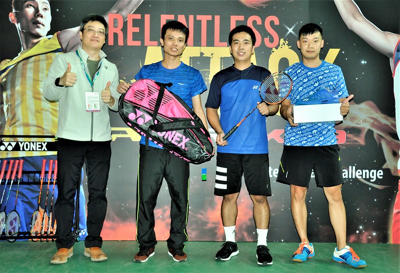 Yonex殺球趣味賽　中正國小教練朱偉豪摘冠