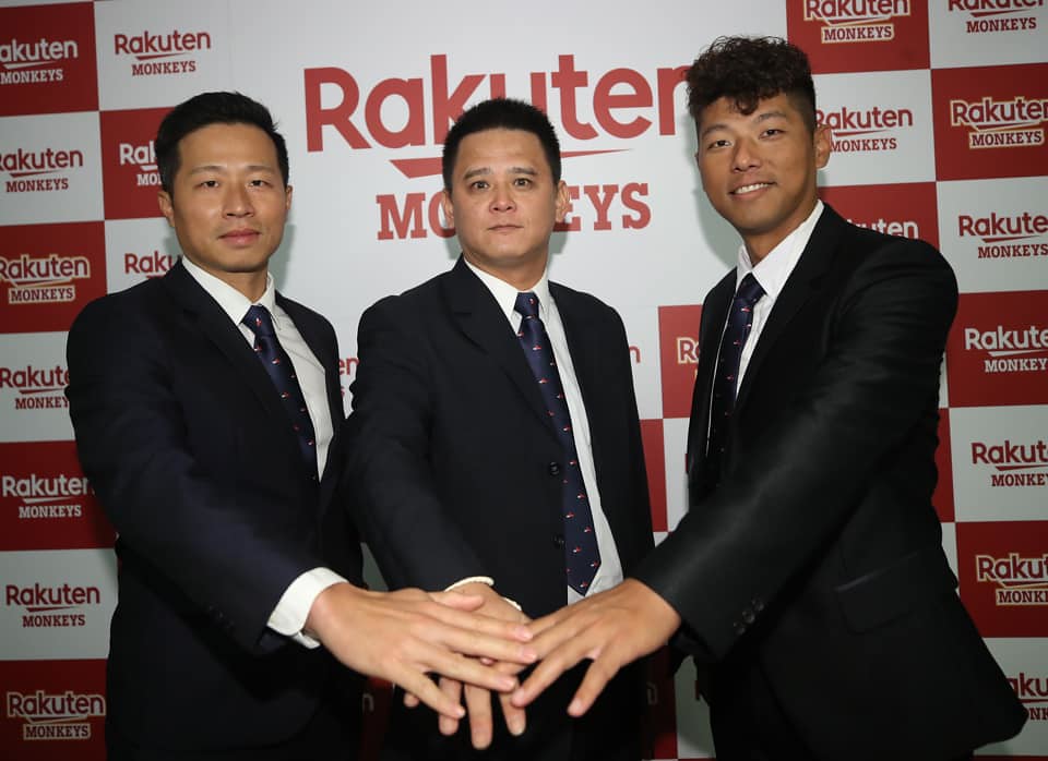 鍾承祐 （左）、蔡建偉（中）、林政億。（樂天桃猿隊提供）