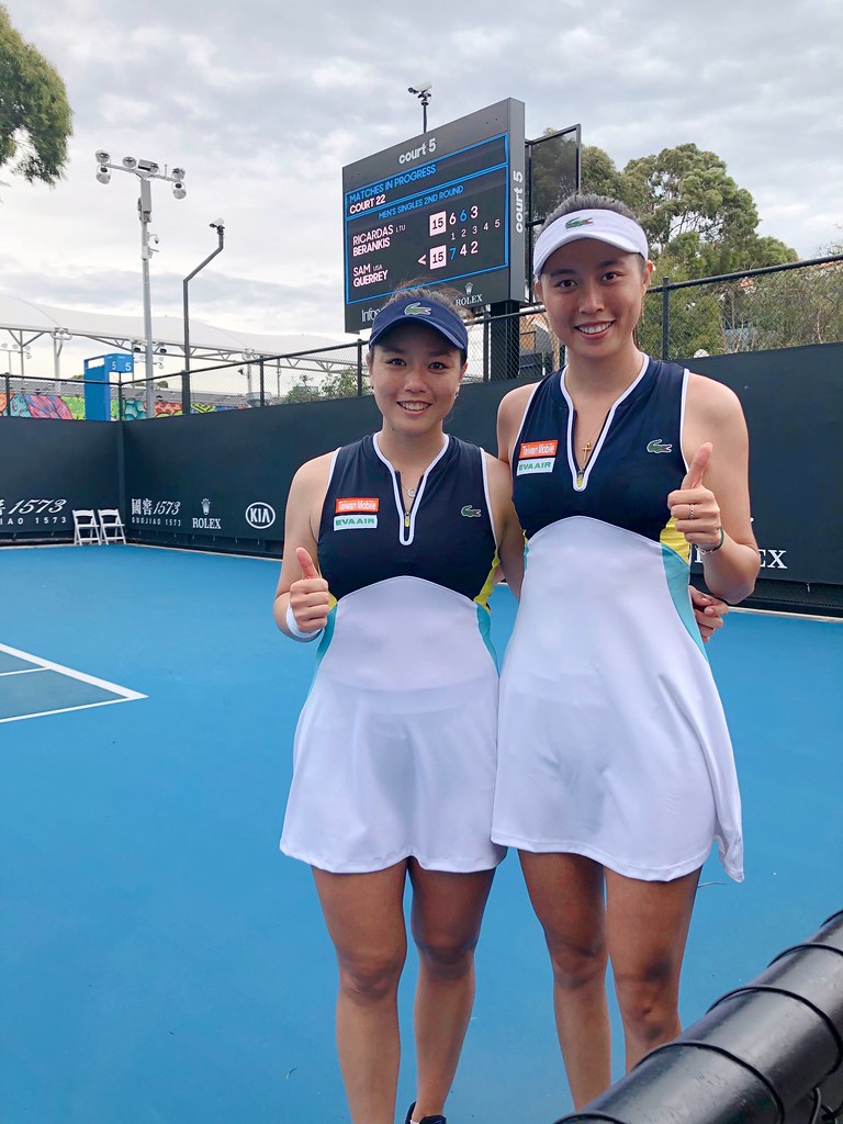 再見挑戰成功！　詹家姊妹澳網開紅盤