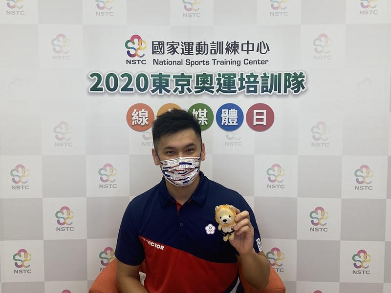 以奧運前3為目標　王翌達帶獅子玩偶作伴