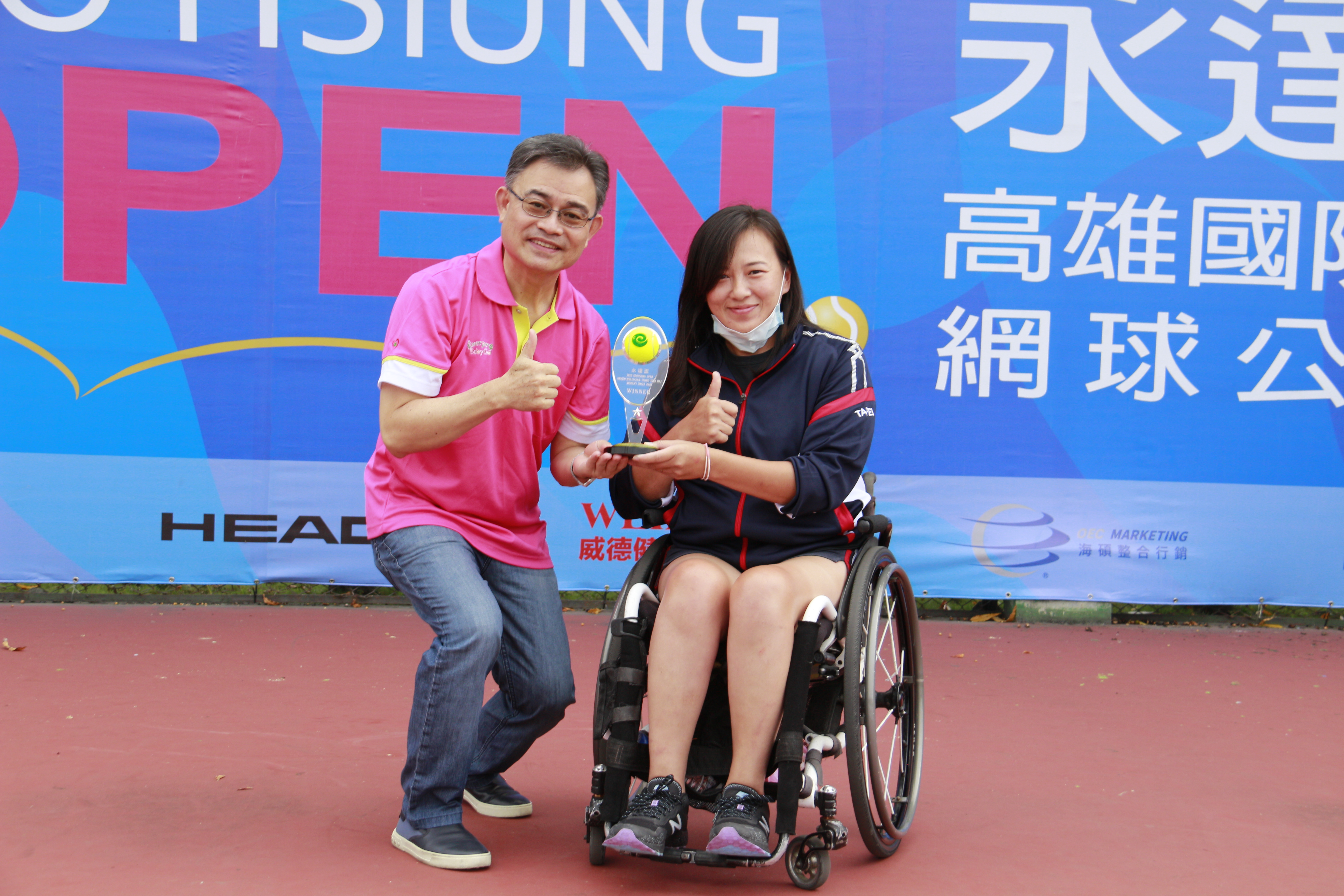 亞洲唯一輪椅網球公開賽　台將吳宜珊封后