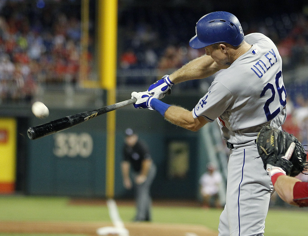 首返費城雙響砲　Utley助道奇回國西首位