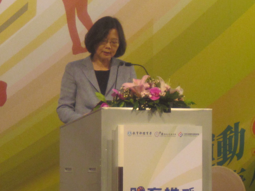 盼台灣體育更成熟　蔡英文：只靠政府不夠