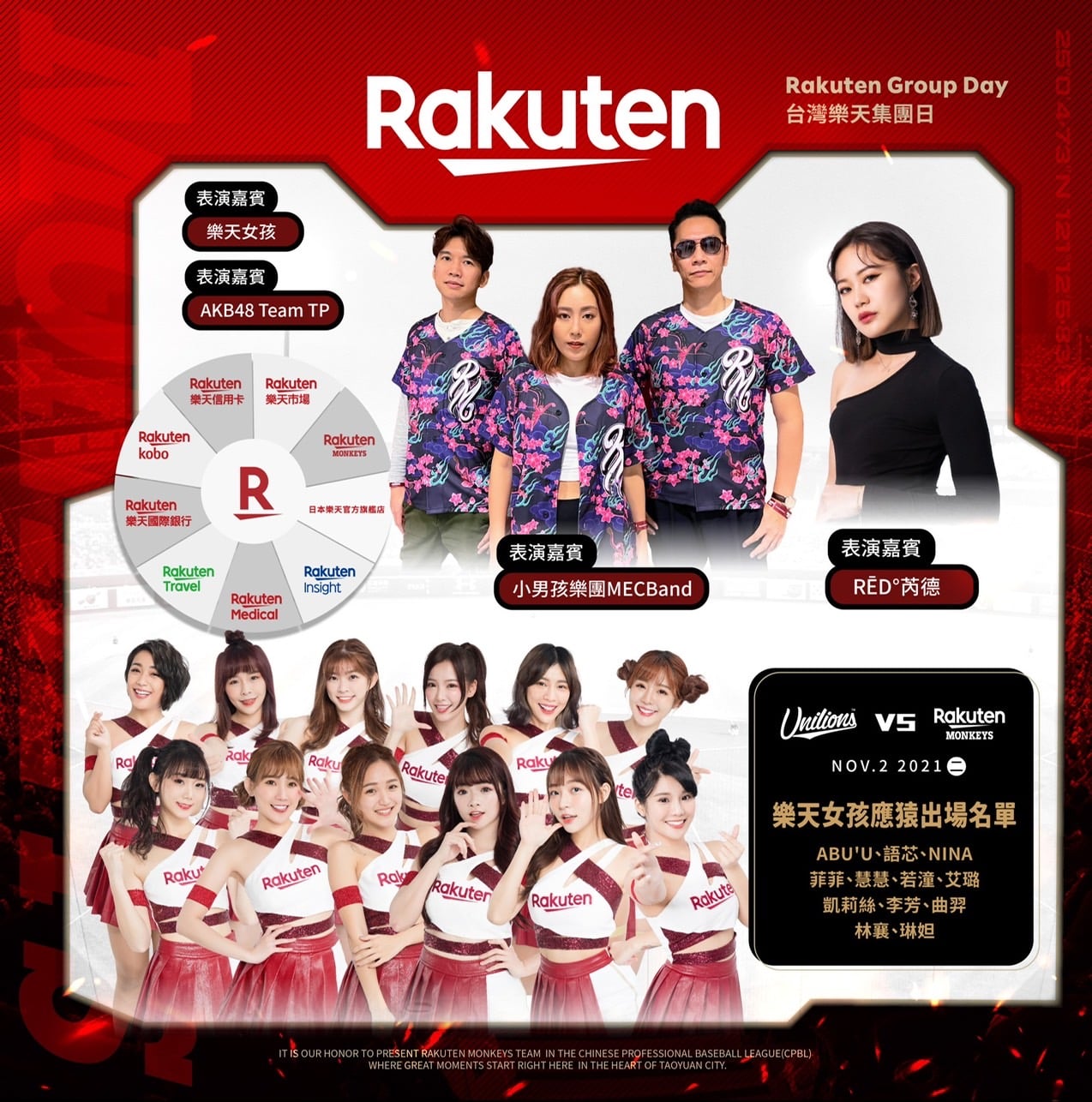 體驗樂天生態圈　AKB48 Team TP擔任開球嘉賓
