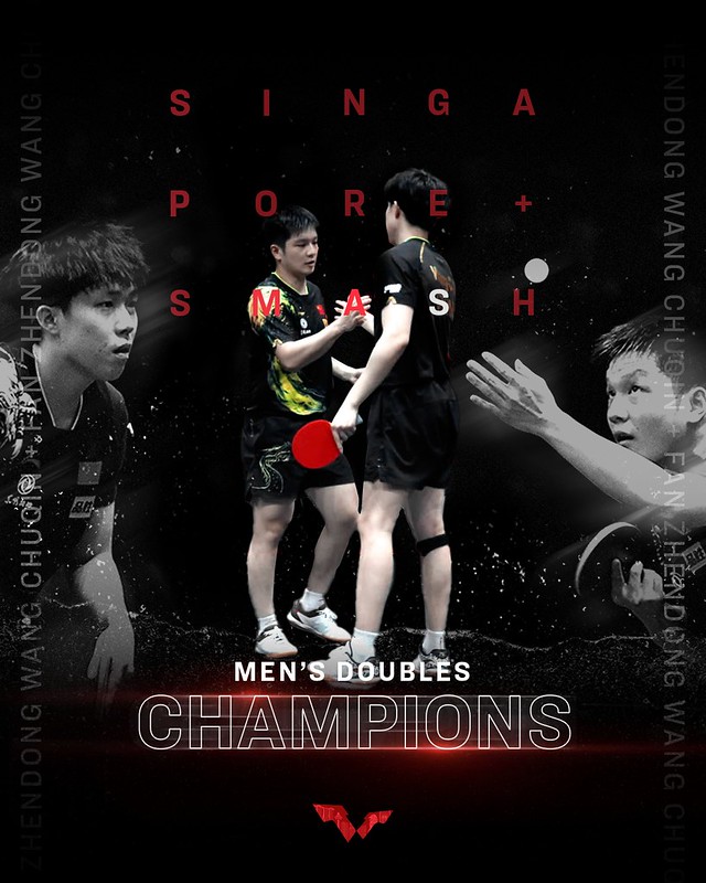 中國組合力克日本搭檔　樊振東、王楚欽獲桌球大滿貫新加坡站男雙冠軍