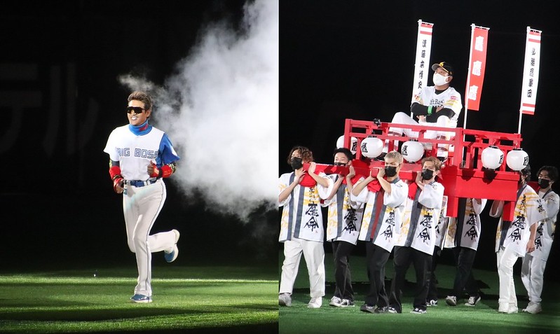 史上最浮誇開幕戰　新庄大秀發光「BIG BOSS」　軟銀監督乘神轎登場