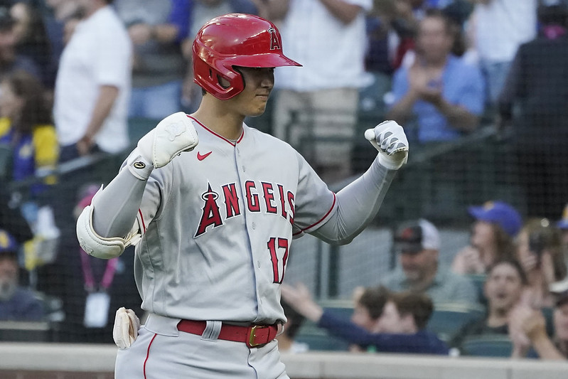 大谷連7場安打　Trout受傷退場