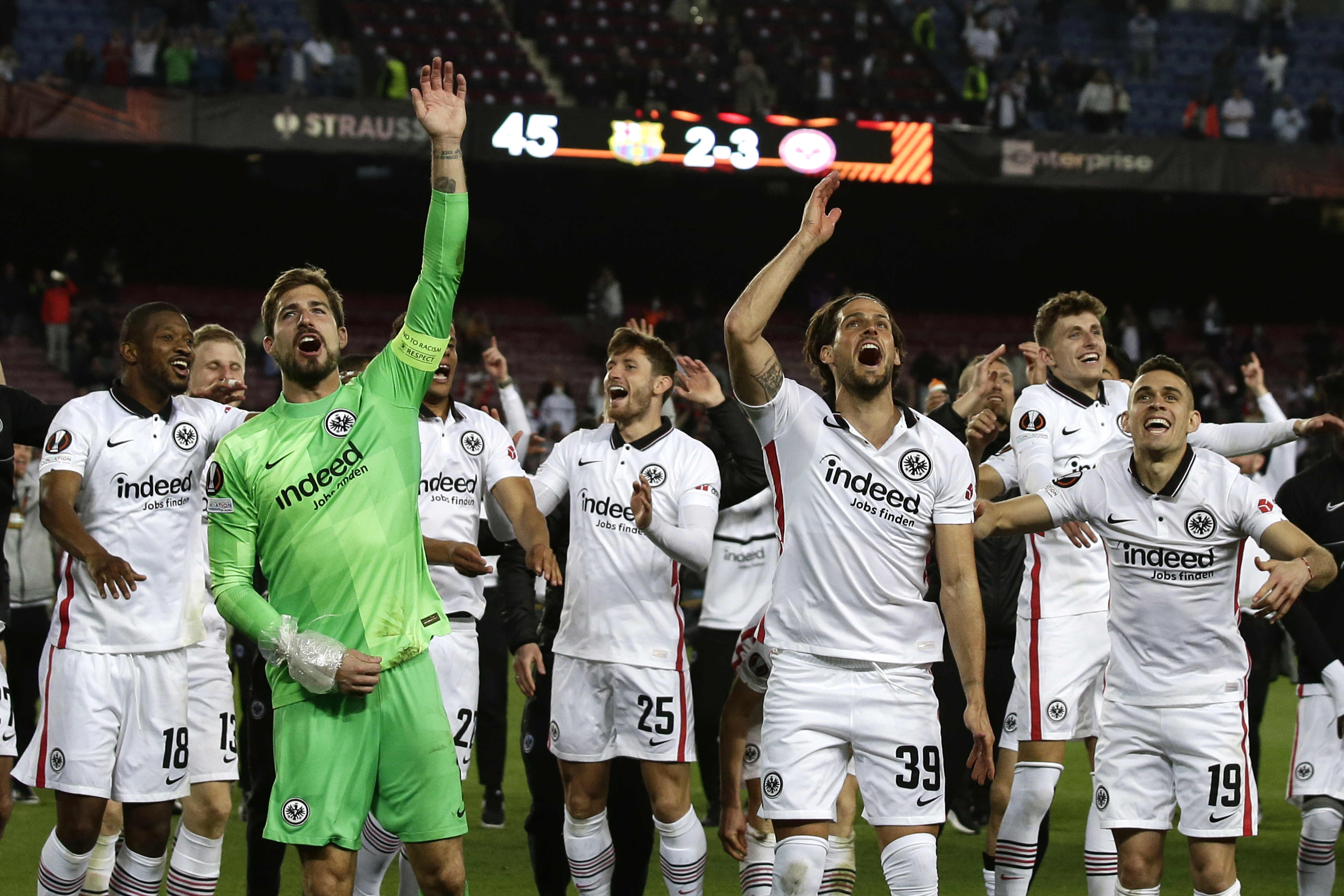 反客為主　法蘭克福爆冷淘汰巴塞隆納晉歐聯4強 