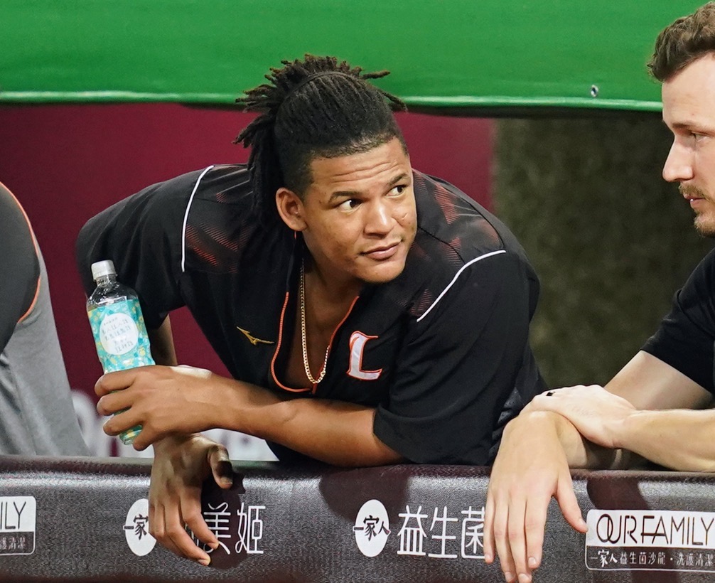 統一獅柯瑞。（特約攝影／游智勝攝）