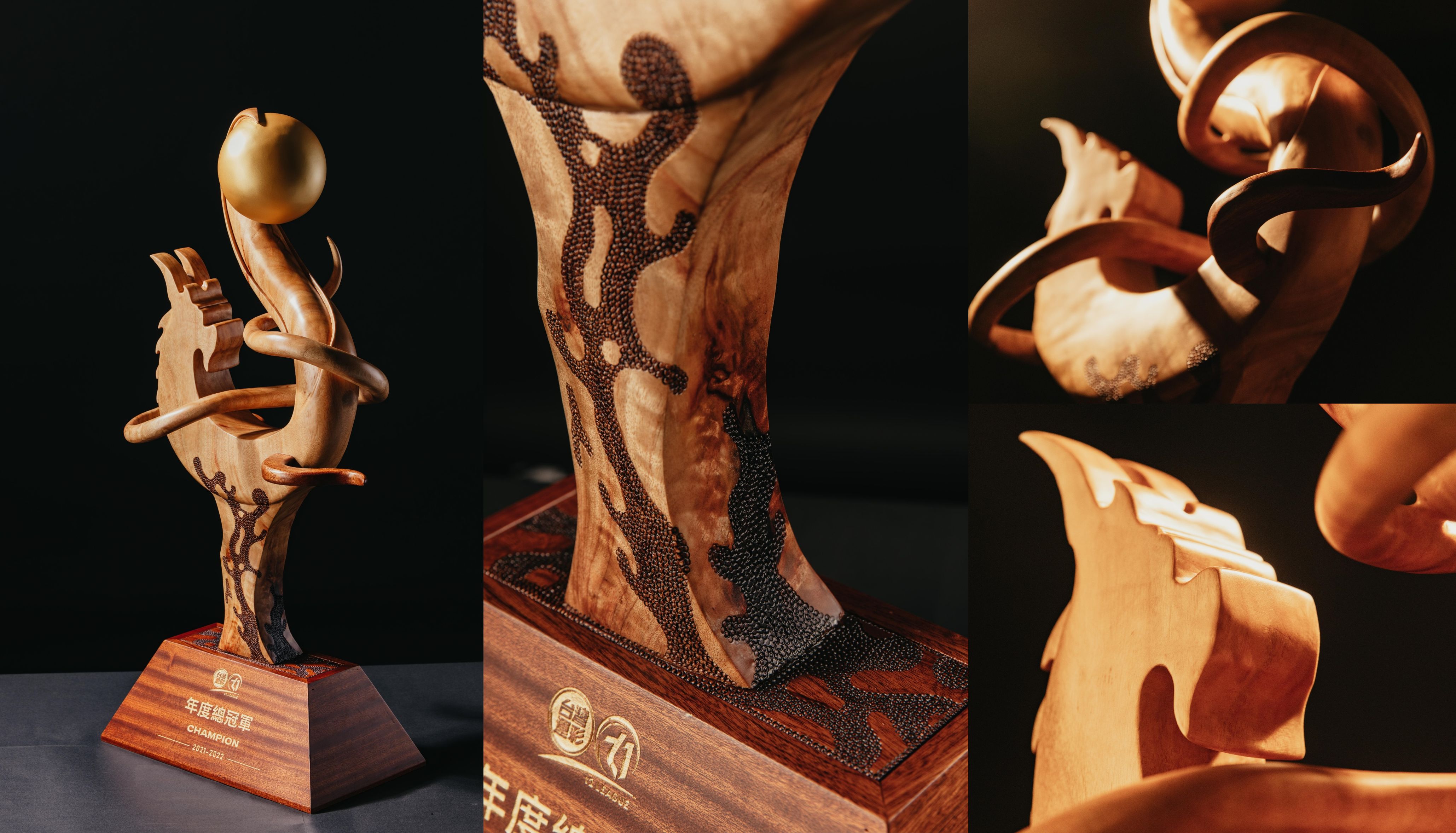 T1總冠軍獎盃曝光　木雕象徵台灣魂