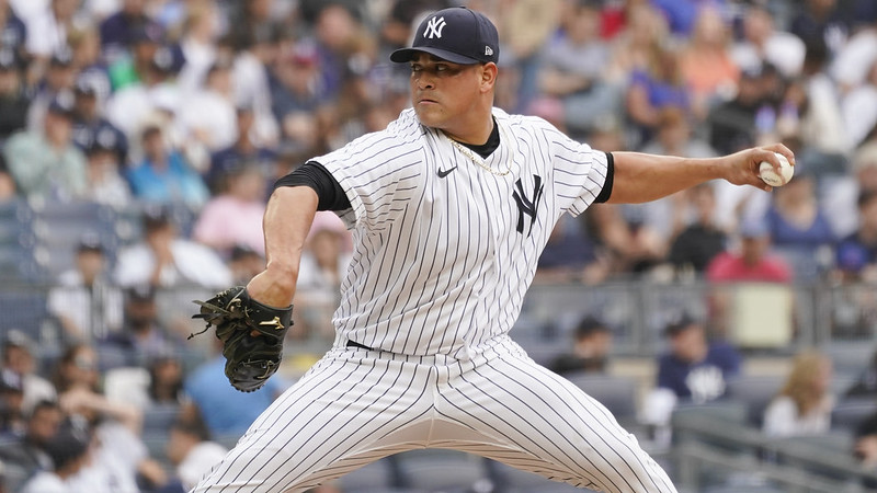 遭洋基放入DFA名單的邦威Manny Banuelos。（達志影像資料照）