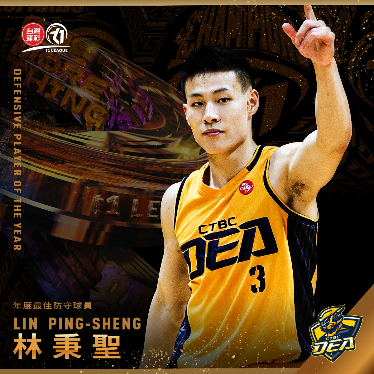 林秉聖奪抄截王後　再拿2項年度防守大獎
