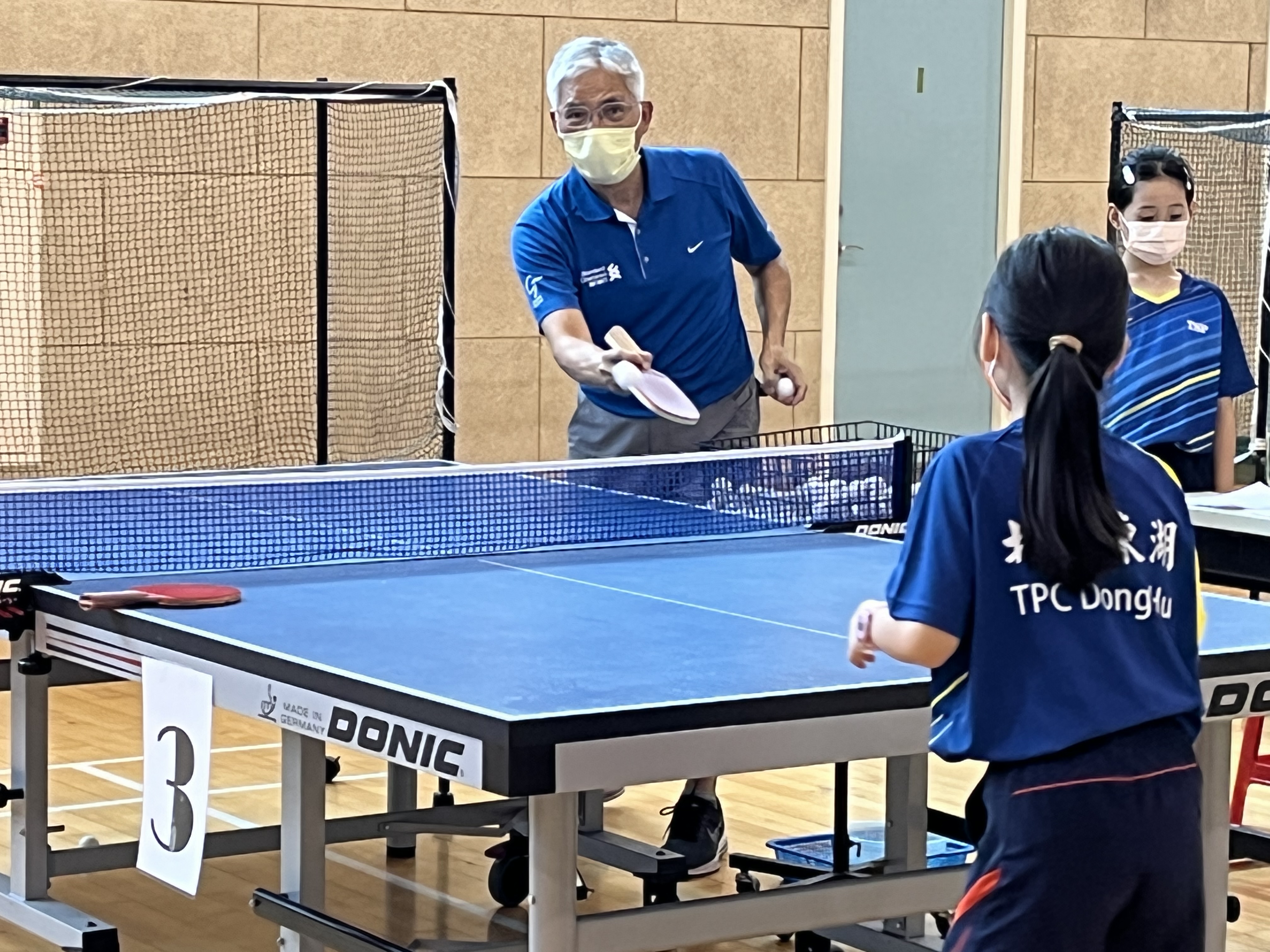 前體育署長高俊雄61歲考桌球教練　盼助銀髮族運動 