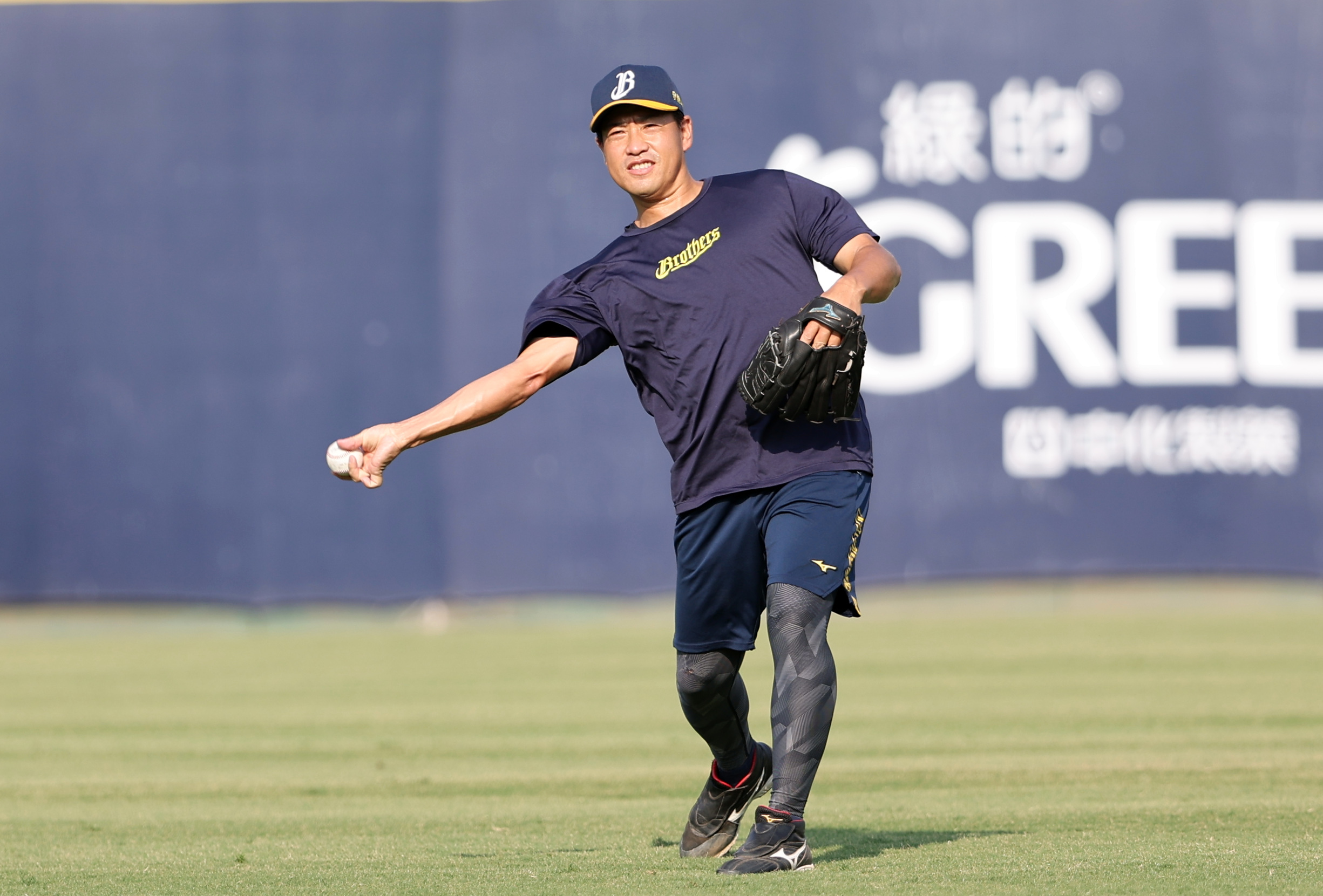 中信兄弟日籍投手牧田和久。（特約攝影李鴻明攝）