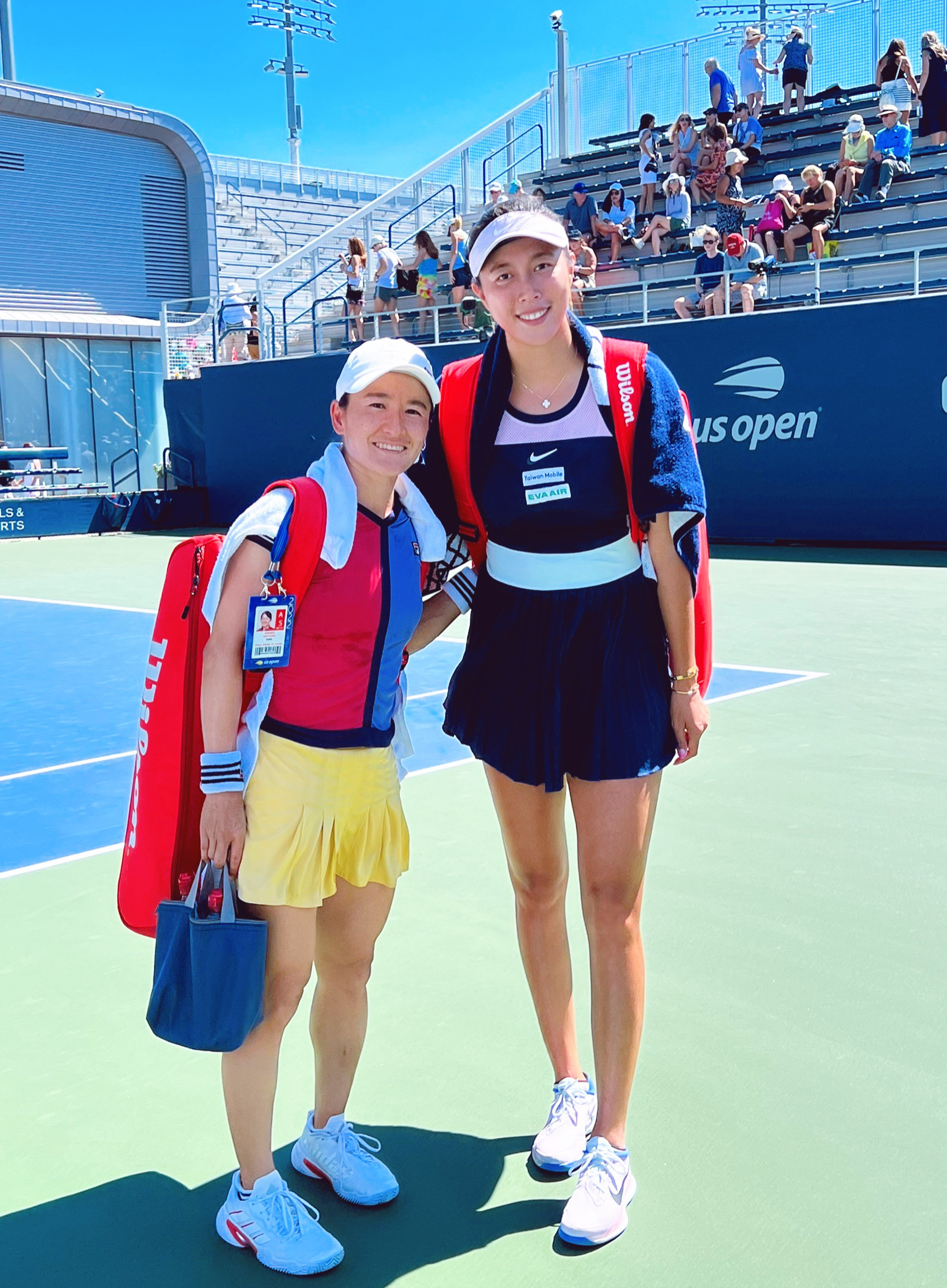 前搭檔到場助陣　詹皓晴安抵美網女雙次輪