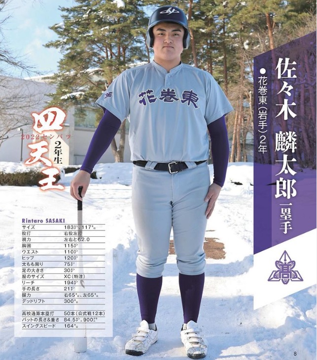 大谷恩師之子高二90轟　佐佐木麟太郎可望轟破日本高校紀錄