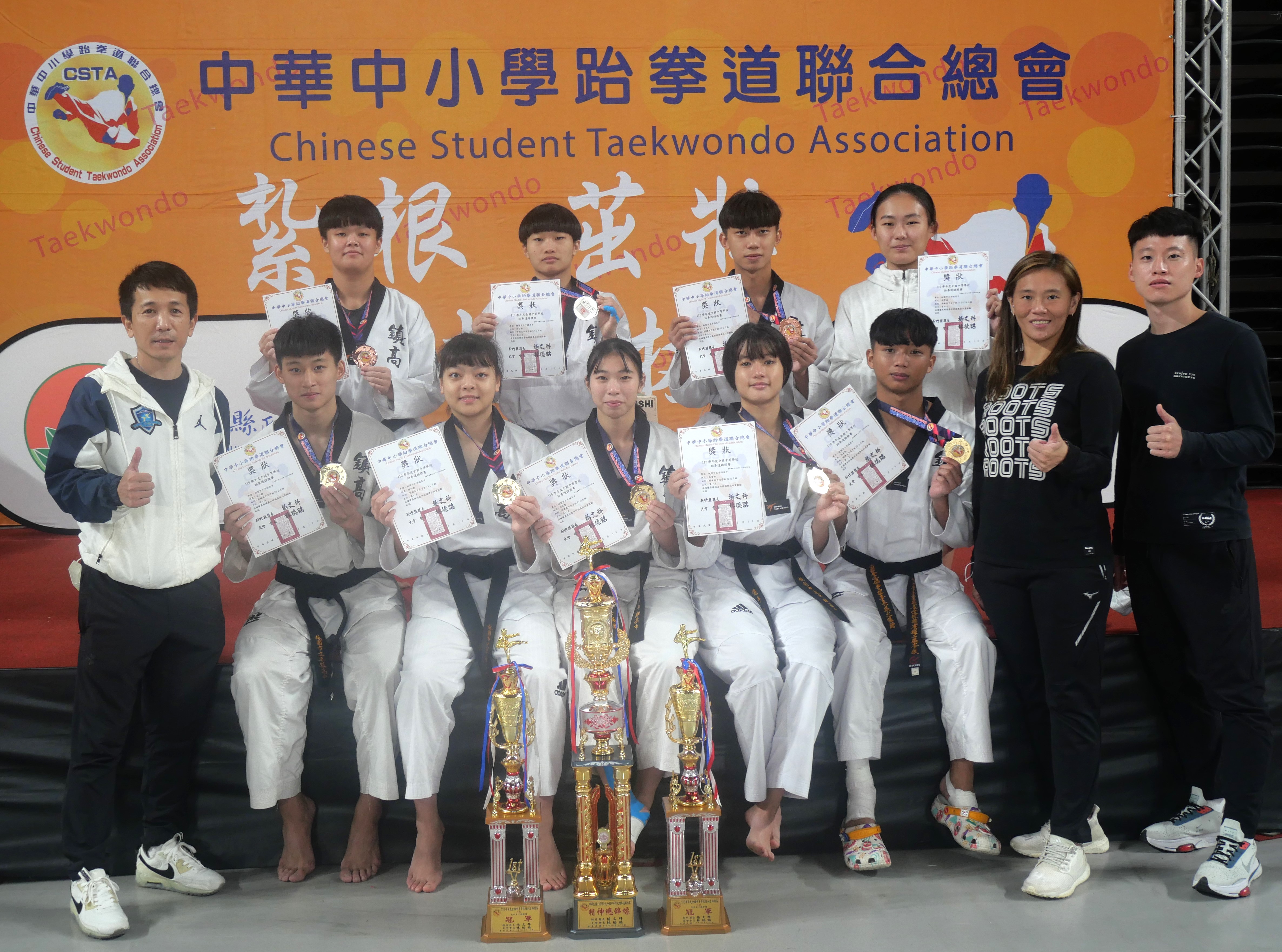 全中跆拳道平鎮高中包7金　「小天后」朱曼琳抱病奪冠