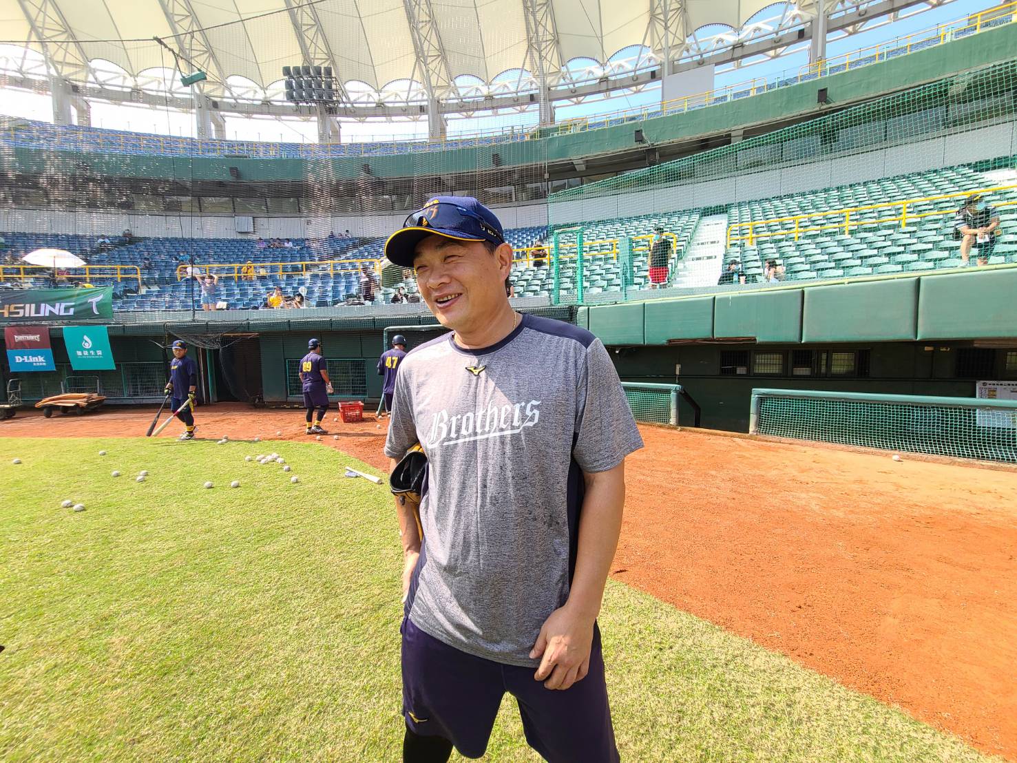 中信兄弟副領隊彭政閔。（歐建智攝）