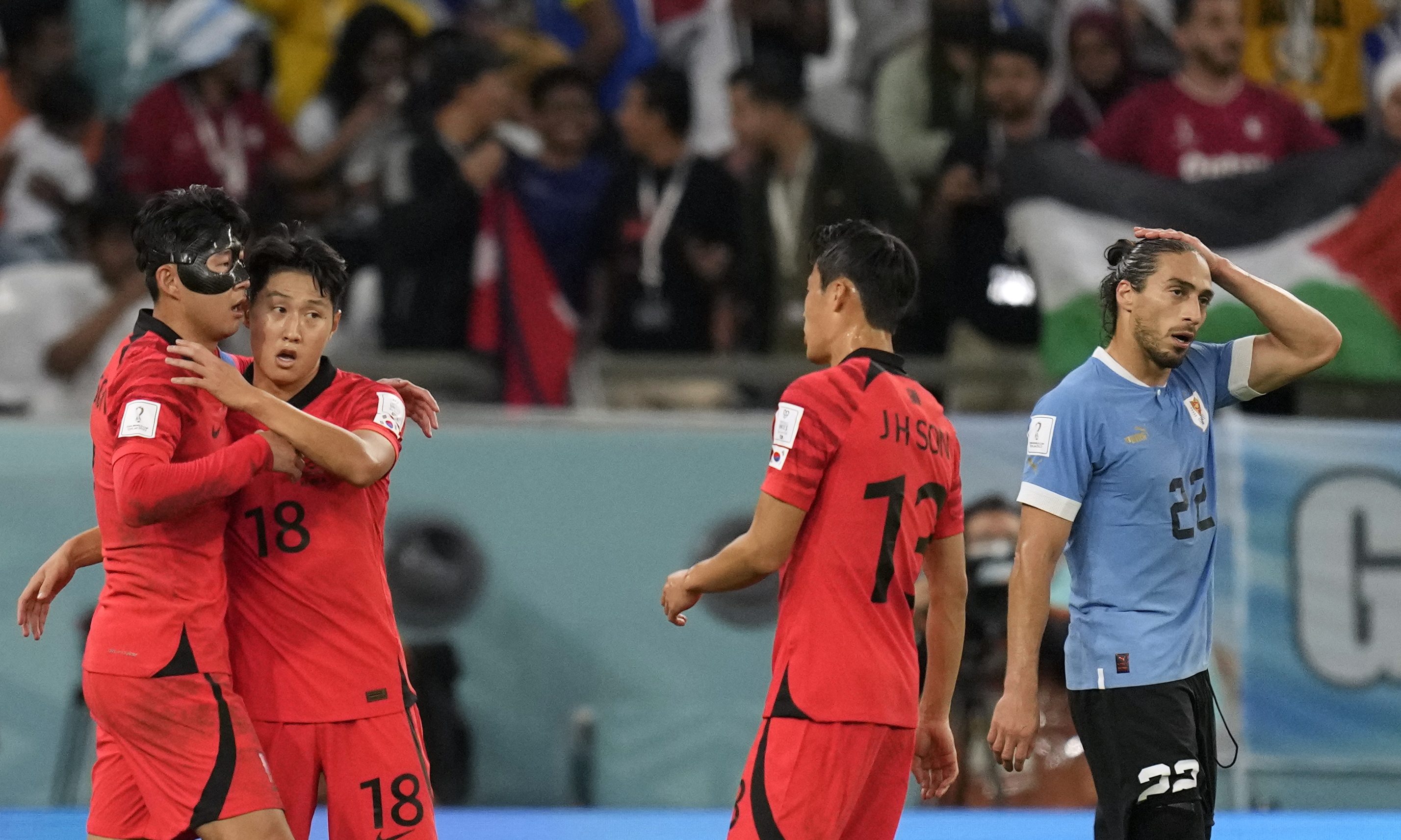 蒙面俠孫興慜踢滿全場　南韓、烏拉圭久攻不下雙抱蛋