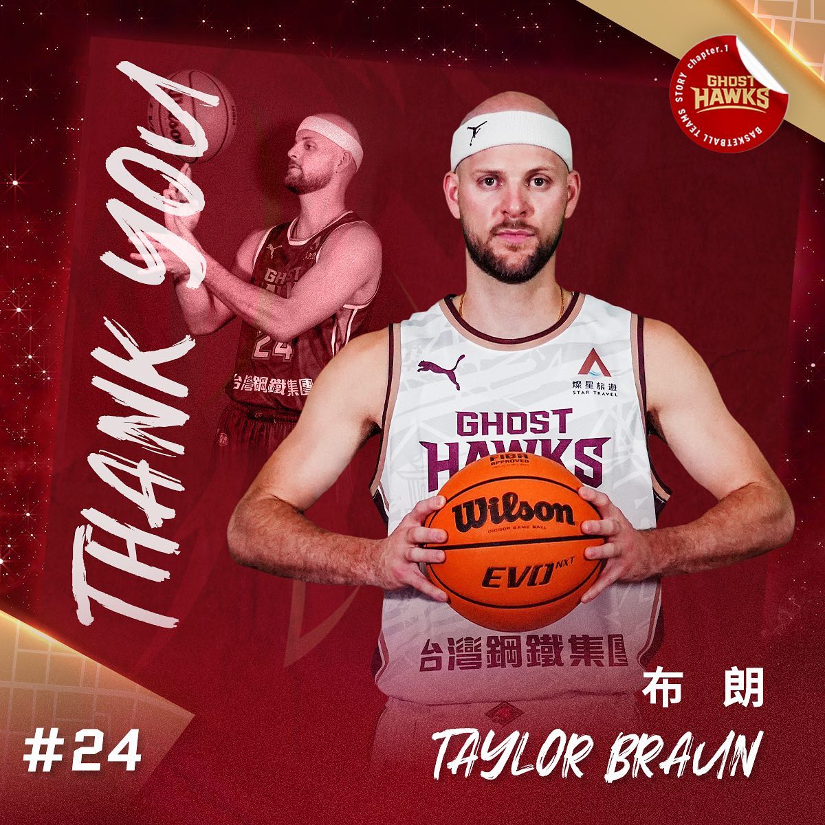 台鋼獵鷹解約洋將布朗　膝傷短期内無法痊癒