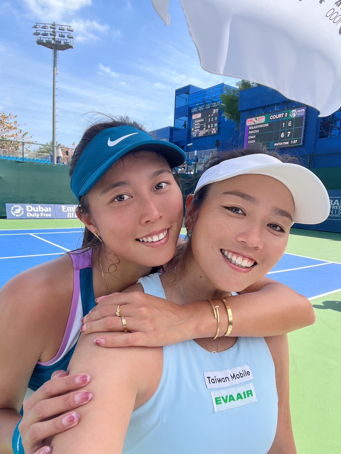 詹家姊妹首戰直落二告捷　杜拜錦標賽挺進16強