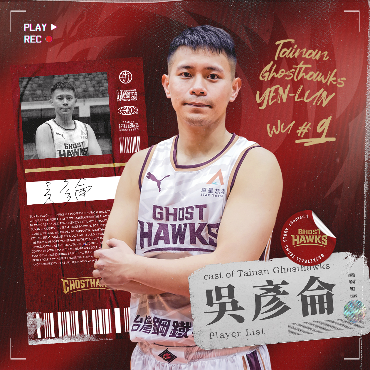 中國NBL旅外好手吳彥侖加盟台鋼獵鷹　與教頭劉孟竹再續前緣