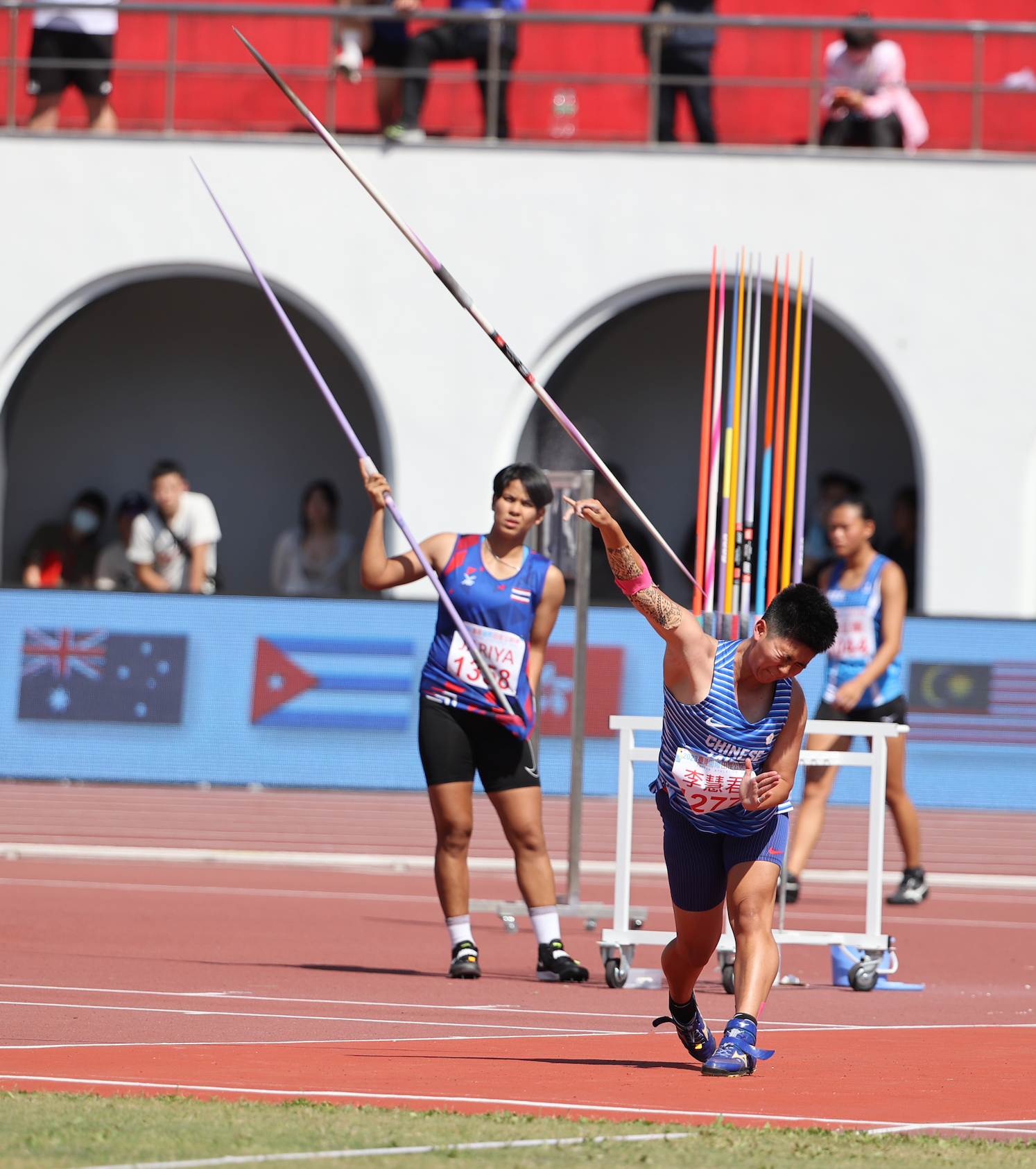 台灣國際田徑公開賽　女子標槍李慧君銅牌