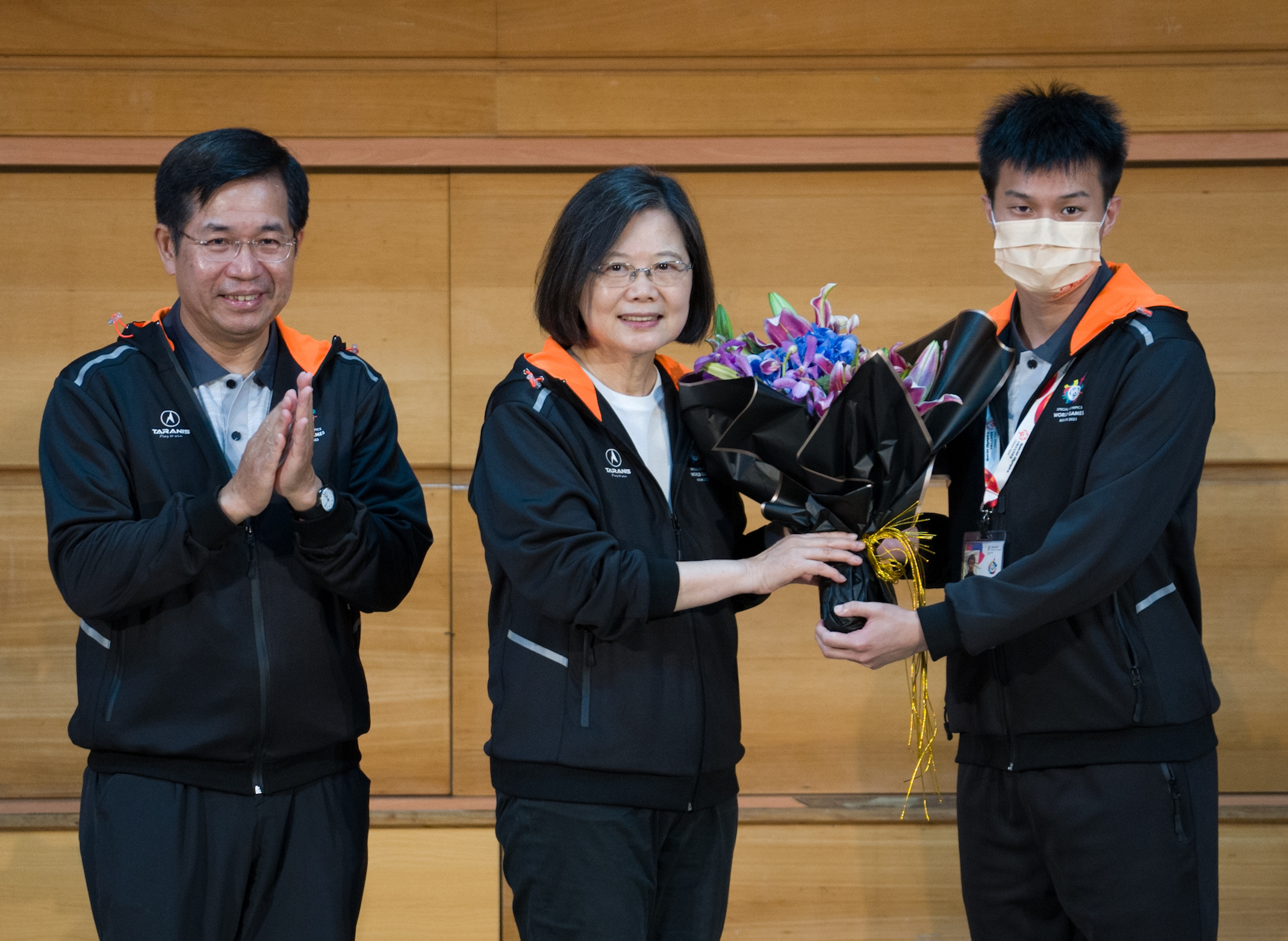 夏季特奧代表團即將出征　總統授旗力挺選手 