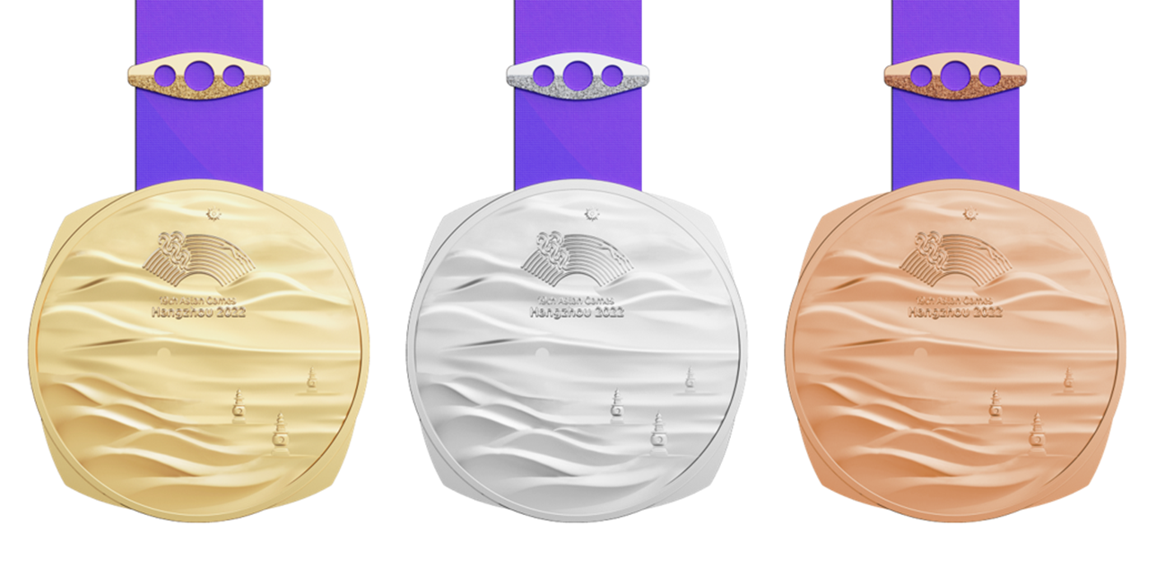 杭州亞運獎牌長這樣　「水」是設計理念核心