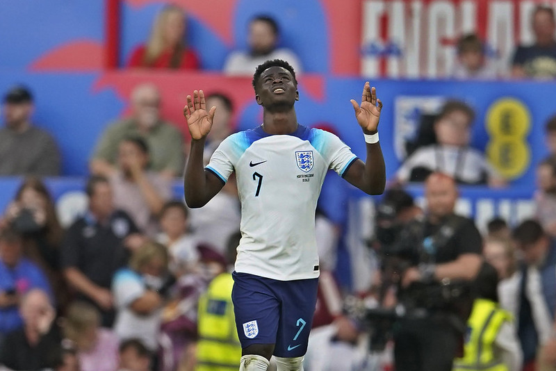 Saka國家隊首度帽子戲法　歐錦資格賽英格蘭輕取4連勝