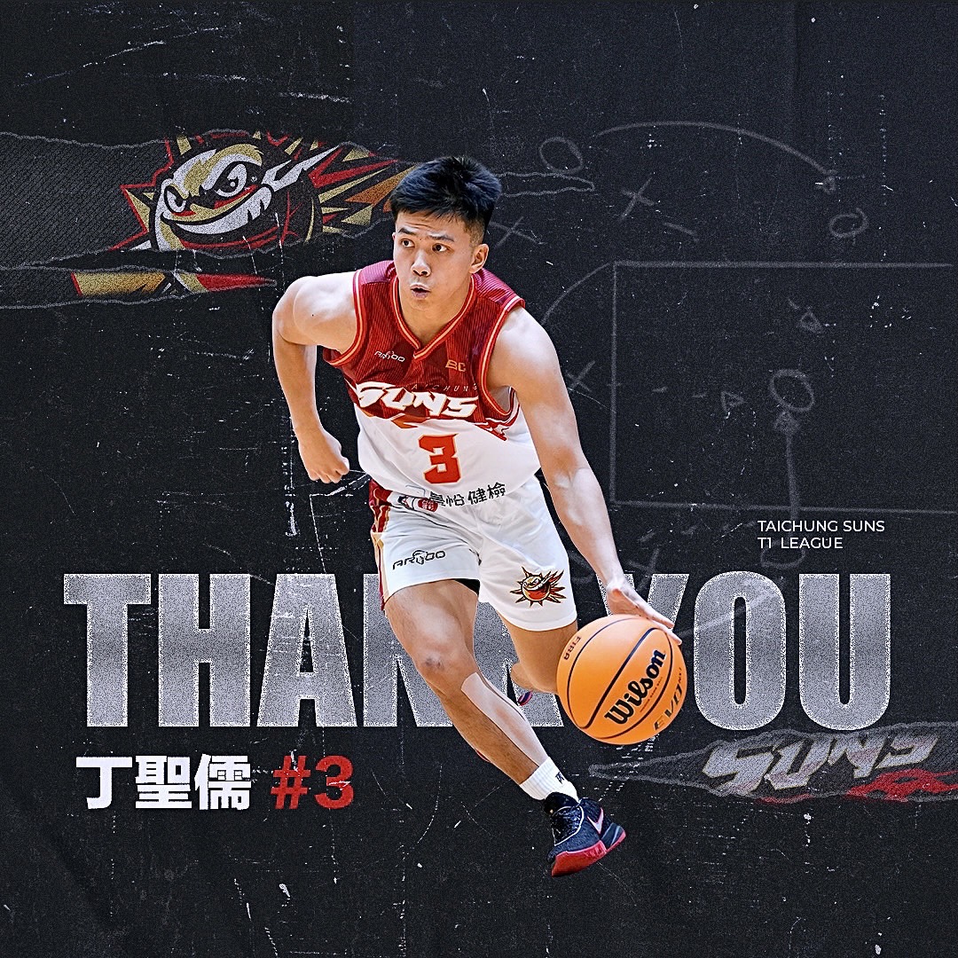 富邦不續約張耕淯　太陽告別丁聖儒