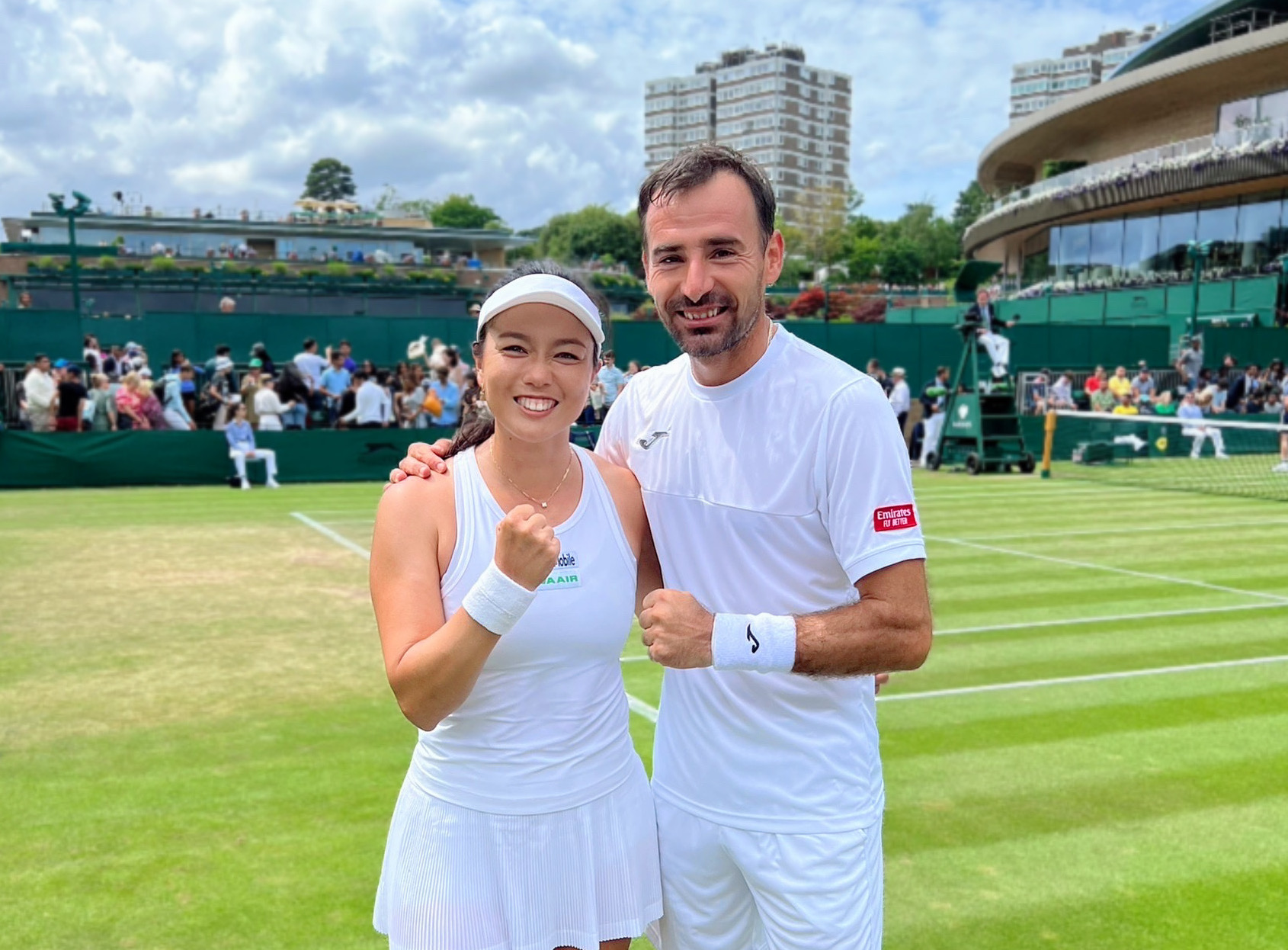 溫網混雙首輪姊妹分別出擊　詹詠然獲勝詹皓晴落敗