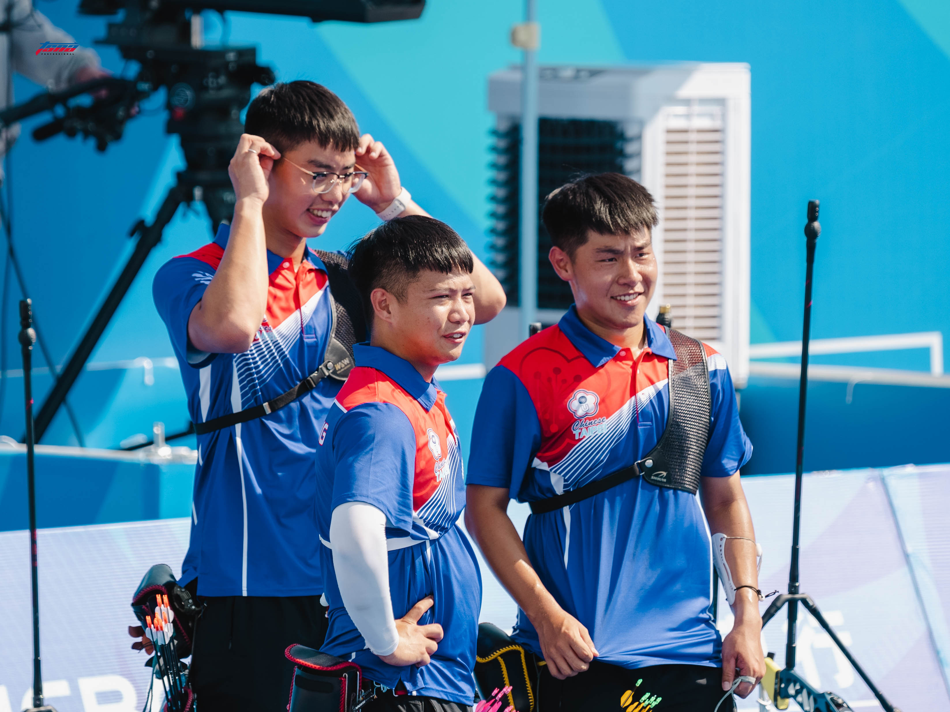世大運》楊宗翰、郭昱承、張譯中初登場　反曲弓男團摘銀