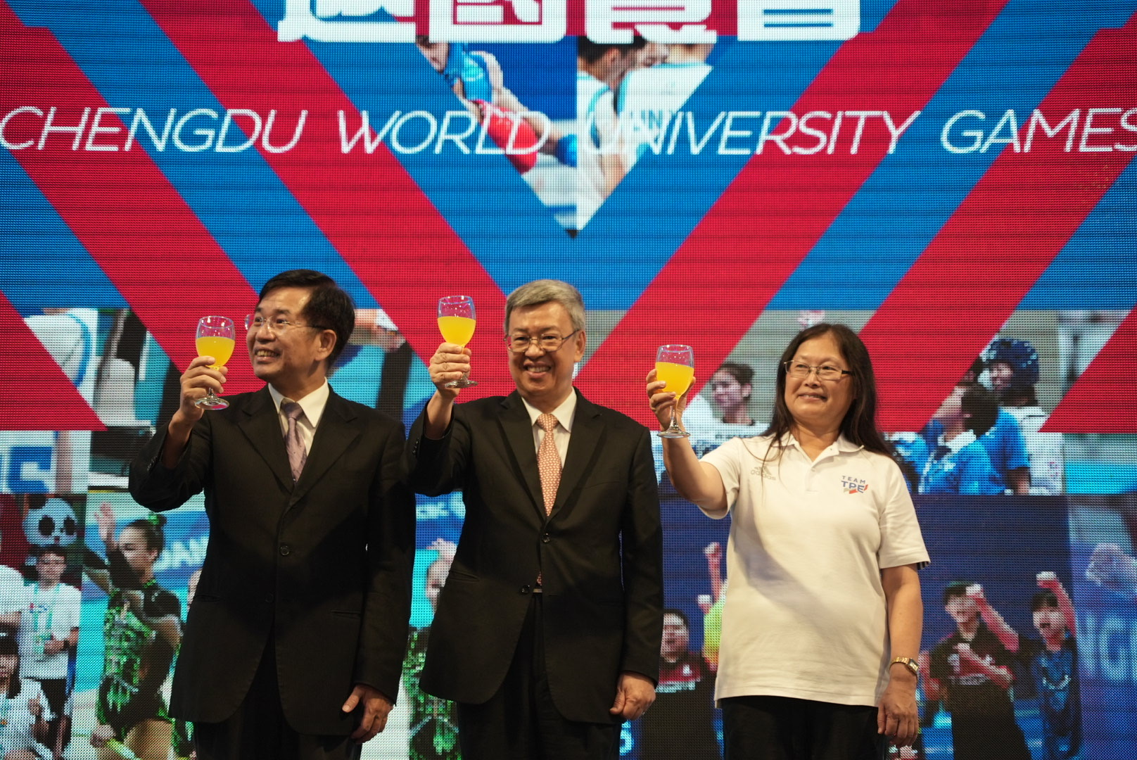 世大運代表團感恩餐會　行政院長勉勵中華隊