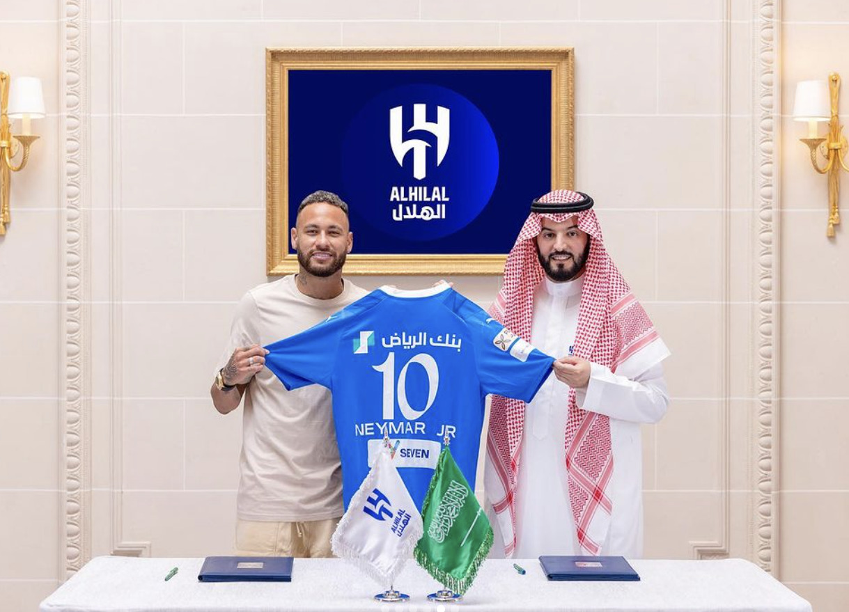 巴西巨星Neymar　轉會至沙烏地希拉爾足球俱樂部