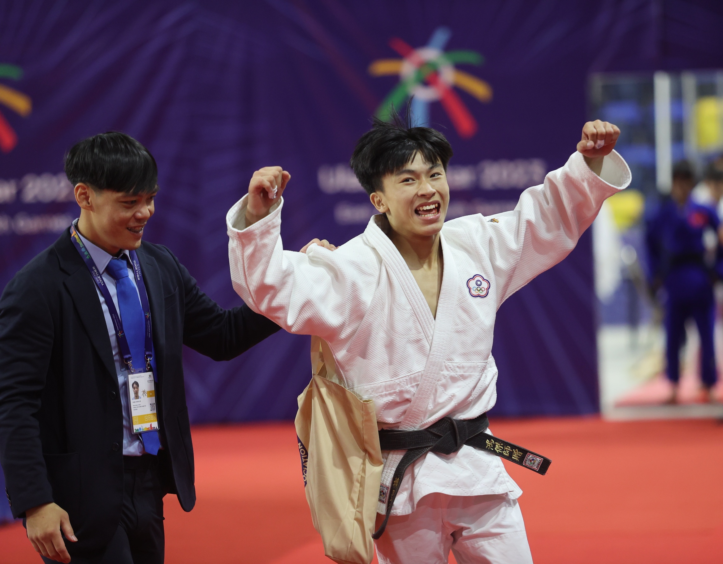 首面獎牌就是金　烏蘭巴托東亞青運賴旻洋柔道奪冠