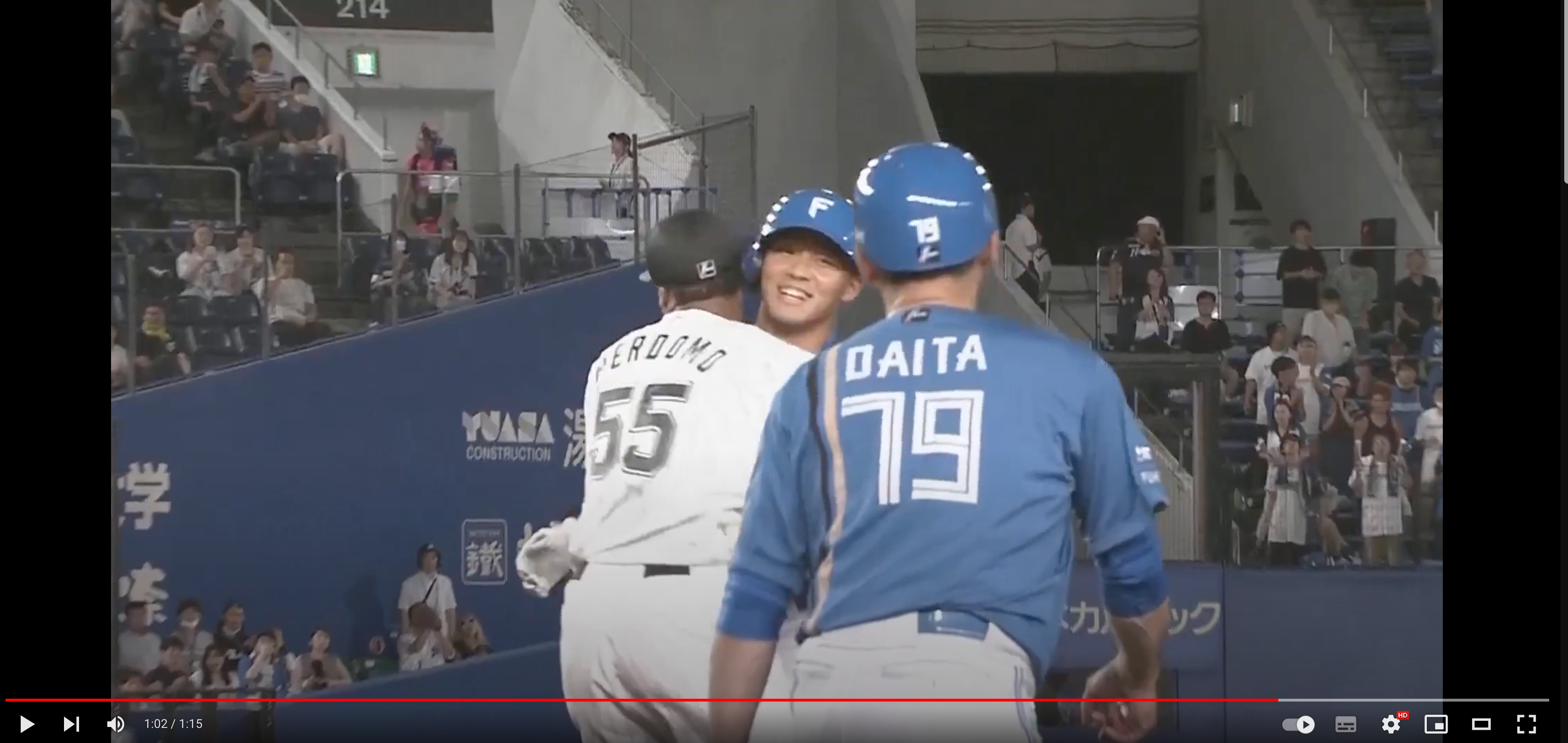 影/旅日台將王柏融、宋家豪都有出賽　大王代打和羅德洋投擁抱